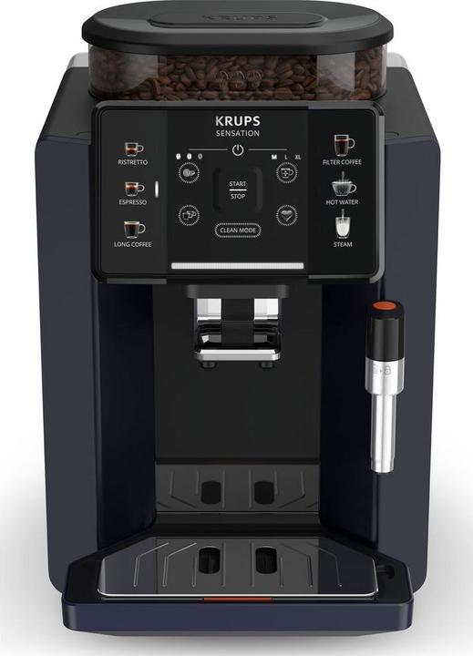 Actual product image Krups Sensation fully automatic coffee machine (EA910B), black/blue
