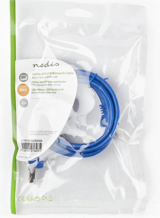 Produktbild Nedis Patchkabel, RJ45-Steckverbinder (UTP, CAT5e, 1.50 m)