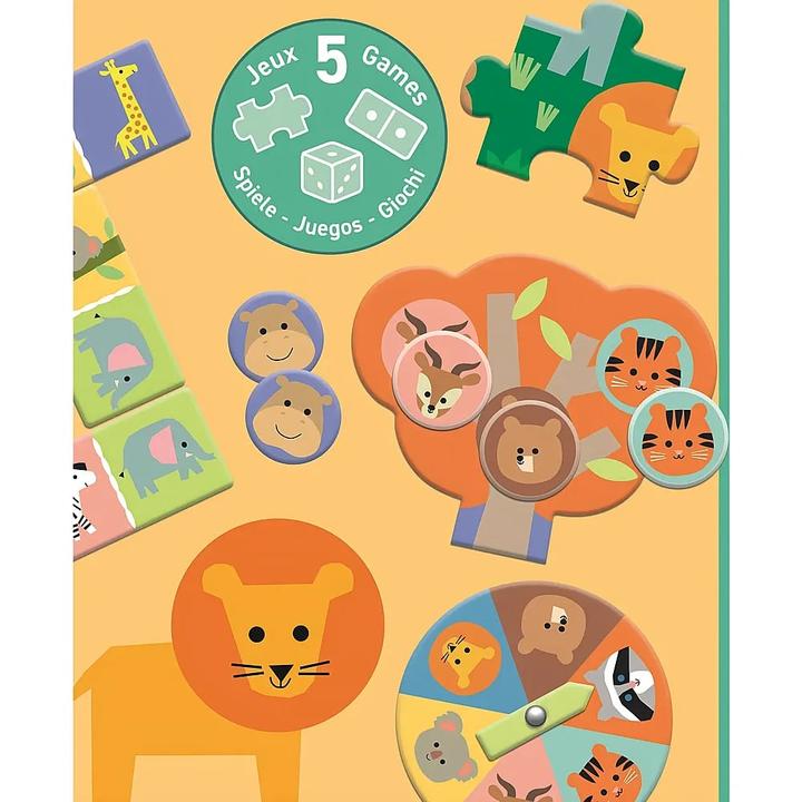 Produktbild Djeco Tiere der Savanne (5 Spiele) (mult)