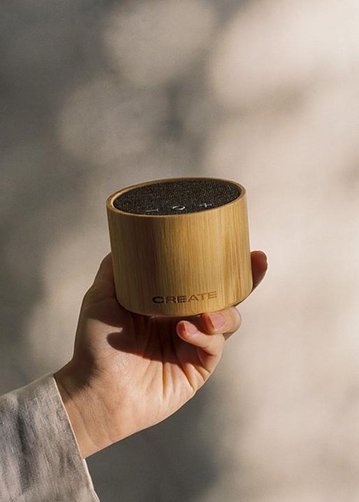 Produktbild Create Speaker Mini Bamboo (Akkubetrieb)