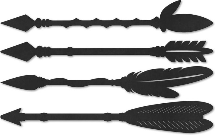 Immagine prodotto Trenddeko Frecce indiane (set di 4) (20 x 14 cm)