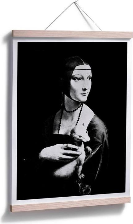 Actual product image Trenddeko Da Vinci - The Lady with the Ermine (40 x 50 cm)