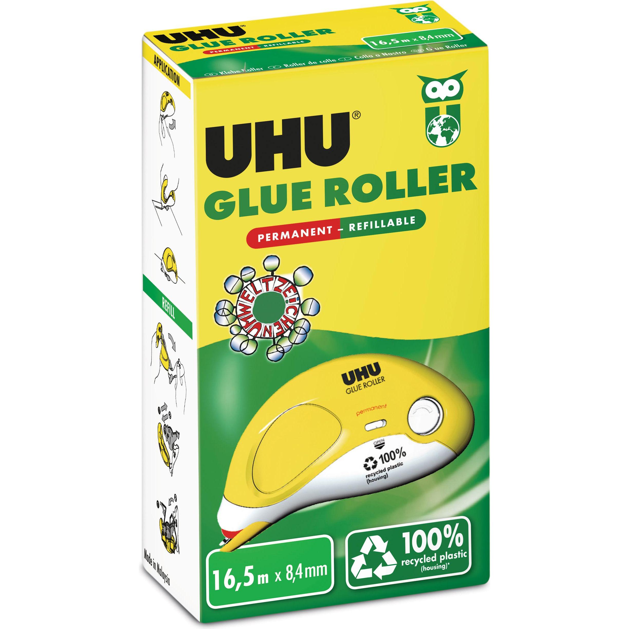UHU, Kleberoller, Kleberoller perm. Refillable 990345 transparent