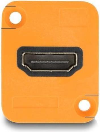 Image du produit Delock Module de type D HDMI-A femelle à femelle 4K orange (HDMI, 3.30 cm)