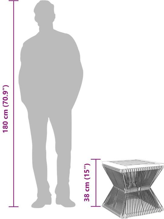 Actual product image VidaXL Couchtisch mit Drahtgestell