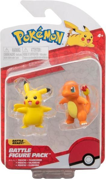 Produktbild Jazwares POKEMON - BATTLE FIGURE 2 PK CHARMANDER AND PIKACHU - (PKW2852)