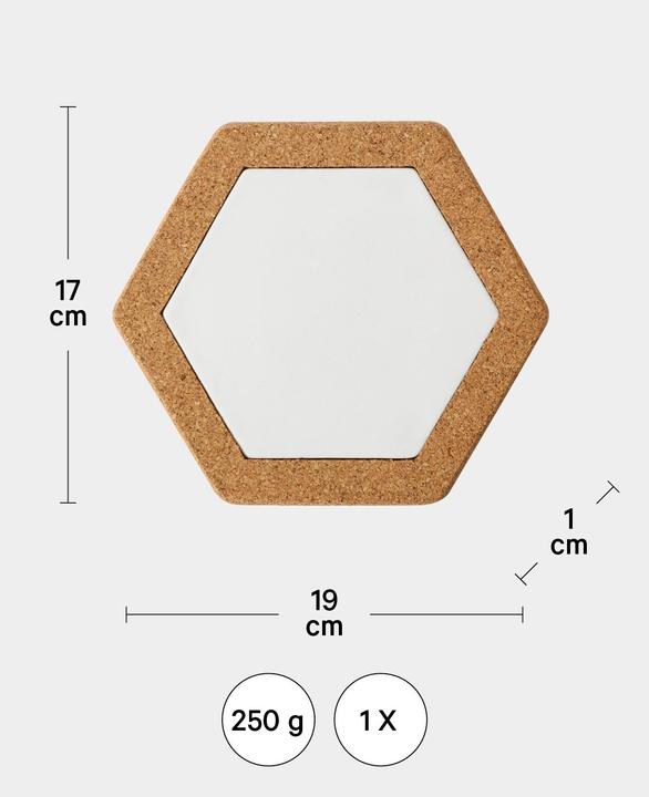 Image du produit I Am Creative Dessous de plat en liège, dessous de plat pour poêle et casserole, set de 5 pcs. (5 x, Dessous de poêle)