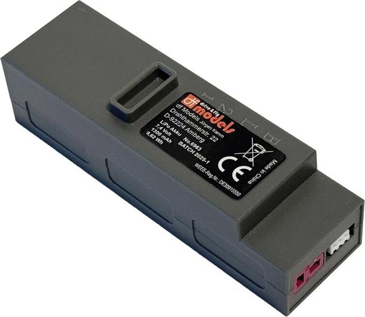 Produktbild DF-Models LiPo Akku 7.4 Volt - 1300mAh (zu Art.3128 passend) (7.40 V, 1300 mAh)