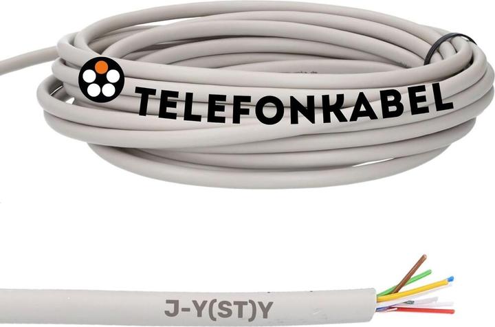 Produktbild Lapp 50 Meter 1591303 Telefonkabel 4x2x0,6 mm J-Y(ST) Y Telefonleitung 4x2x0,6 geschirmt I Fernmelde