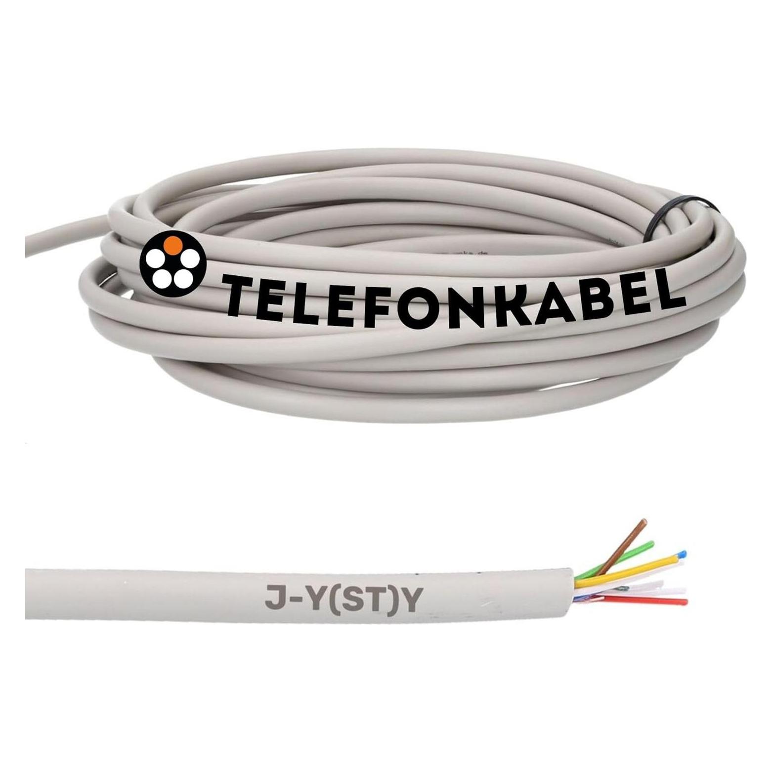 Lapp 10 Meter 1591301 Telefonkabel 2x2x0, 6 Mm J-Y(St) Y Telefonleitung 2x2x0, 6 Geschirmt I Fernmelde, Telefon Zubehör