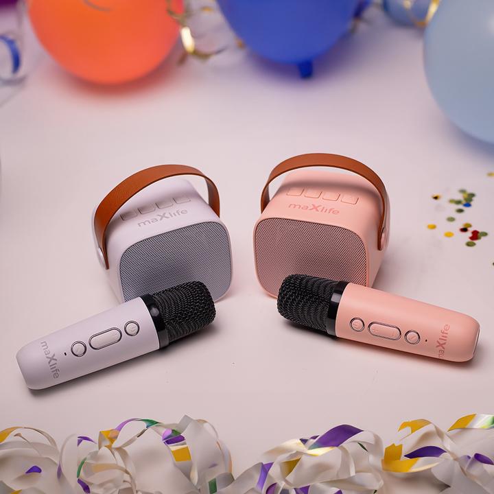 Image du produit Maxlife Enceinte karaoké Bluetooth MXKS-100 blanc (5 h)