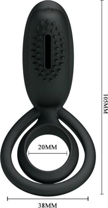 Actual product image Pretty Love Anillo Vibrador Con Estimulador Esther