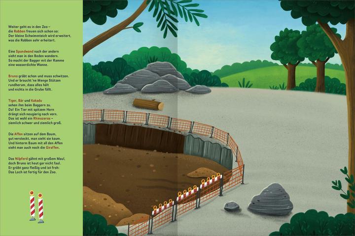 Produktbild Mitmach-Stickerbuch  Bruno, der kleine Bagger