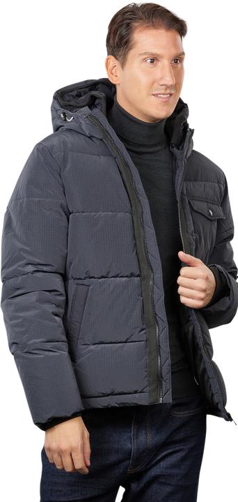 Actual product image Scotch & Soda Hooded Puffa Jacket Asphalt