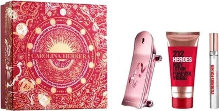 Produktbild Carolina Herrera 212 Heroes For Her EdP 80ml Set 3 Artikel Christmas 2023 (Parfum Set)