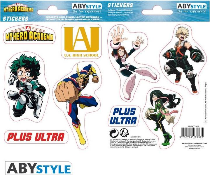 Image du produit ABYstyle MY HERO ACADEMIA - Autocollants - 16x11cm 2 feuilles - UA High School X5