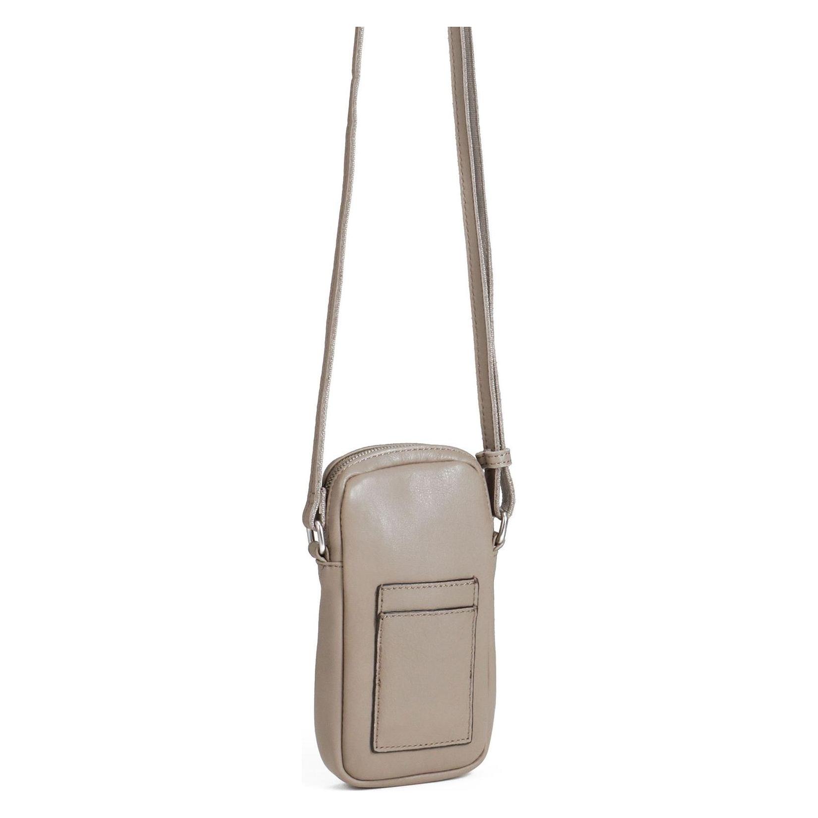 FredsBruder, Damen, Handtasche, Fb Handytasche Leder 9 Cm, Grau