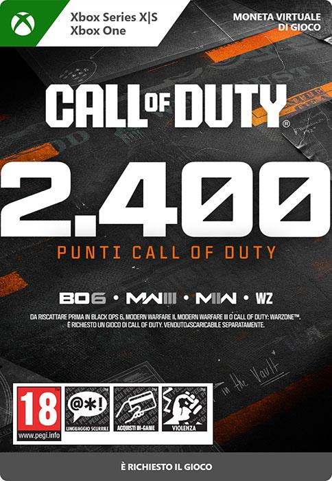 Actual product image Microsoft Xbox Call of Duty Points- 2,400 Download Code