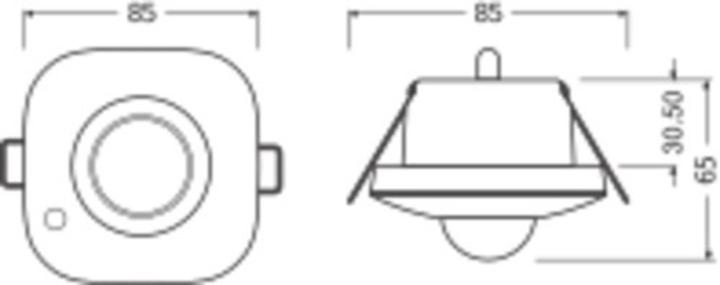 Productafbeelding Ledvance SMART+ LED VIVARES Zigbee L-0 Sens 220-240V Lichtsensor + Bewegingssensor Aanwezigheidsmelder 1.8