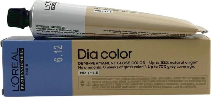 Image du produit L'Oréal Professionnel Dia Color 6.12 blond foncé cendré irisé - 60ml (6.12 Blond foncé cendré irisé)