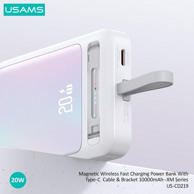 Immagine prodotto Usams Ricarica rapida MagSafe Powerbank (10000 mAh, 20 W, 37 Wh)