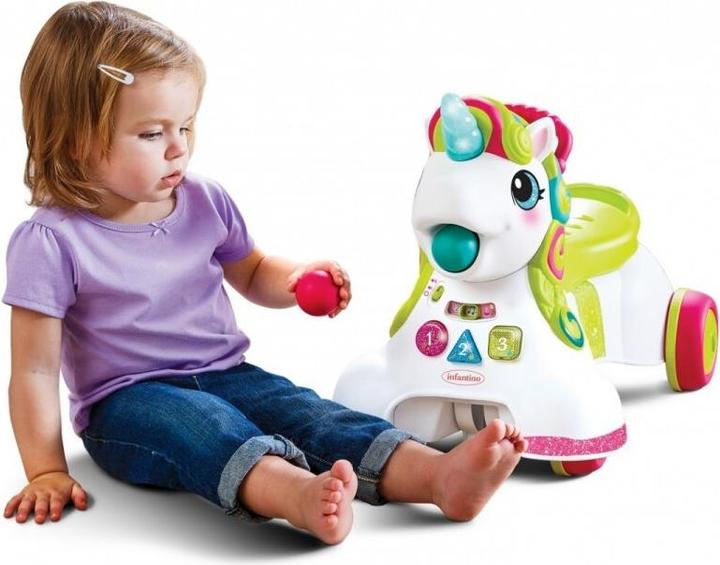 Produktbild Tega Baby 3-in-1 Lauflernwagen und Rutschauto - Einhorn
