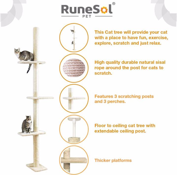 Image du produit Whomes Kratzbaum (285 cm, Beige)