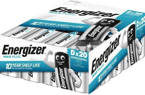 Image du produit Energizer Max Plus (20 pcs, D, 16000 mAh)