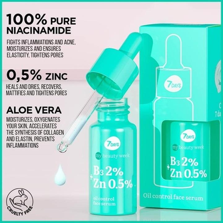 Immagine prodotto 7Days Siero all'acido salicilico Siero viso antiacne con acido glicolico Siero coreano per la cura della (20 ml)