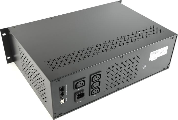 Immagine prodotto Gembird Ups rack 19" 3.4u 1500va 4xiec 230v out iec14 in rj11 usb lcd - (Offline) UPS (1500 VA, 900 W, Standby UPS)