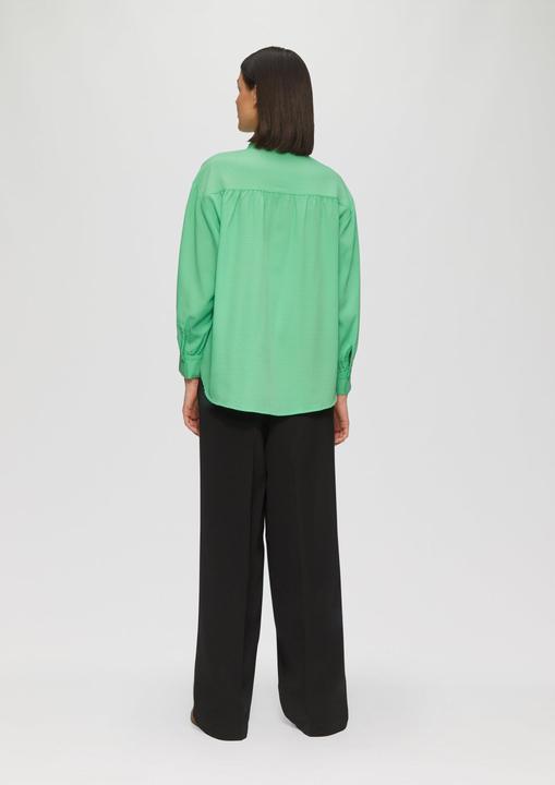 Image du produit s.Oliver Bluse Strukturierte Hemdbluse mit Raffung (34)
