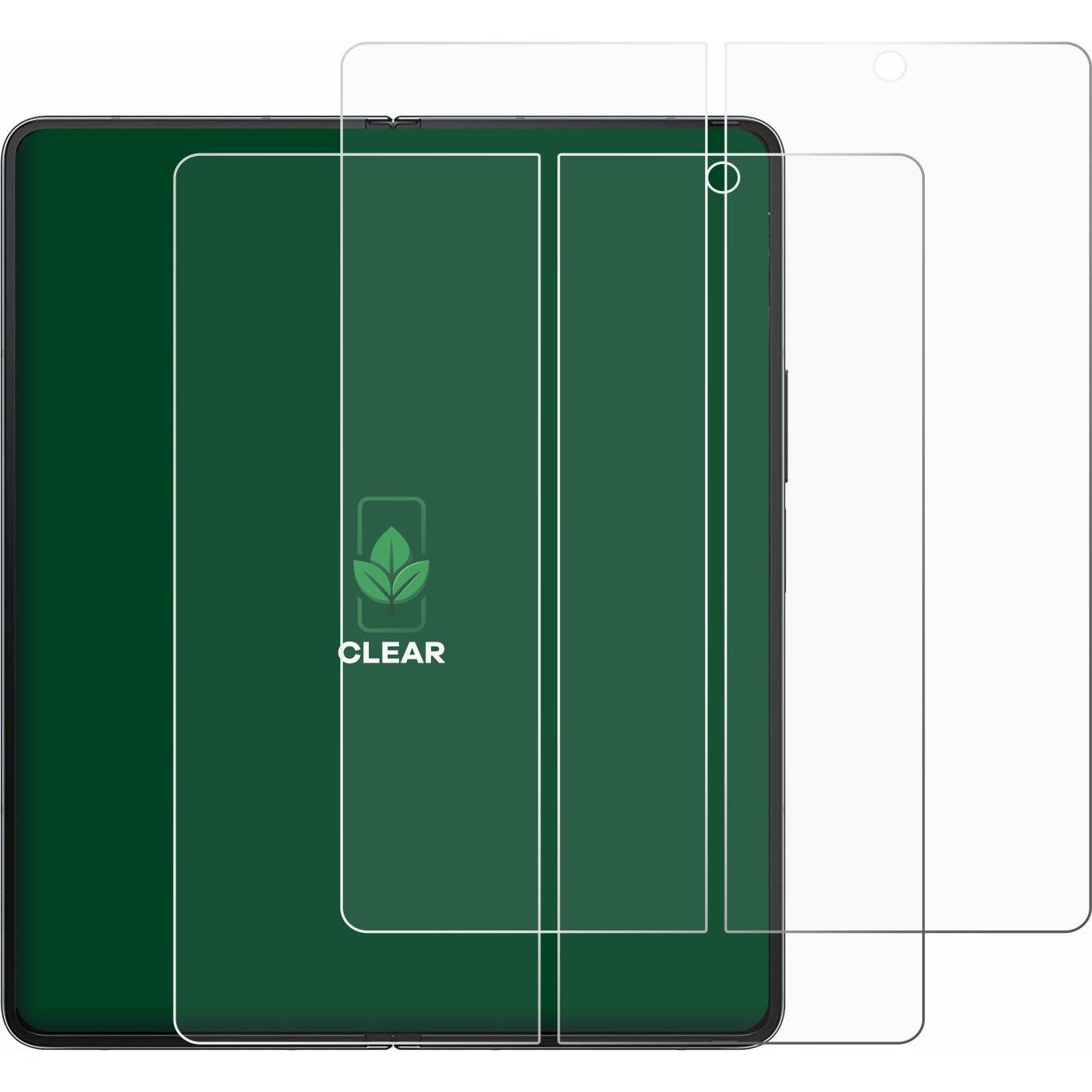 Thumbnail - ScreenLeaf Schutzfolie nachhaltiger Displayschutz Displayschutzfolie Folie Klar Transparent (2 Stück, Samsung Galaxy Z F...