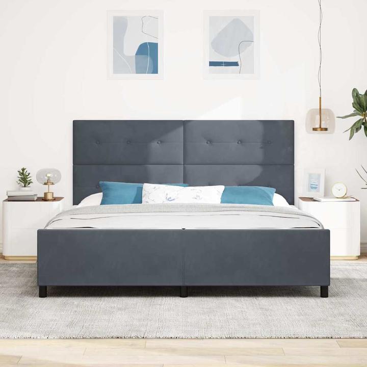 Actual product image vidaXL Modernes Bett (200 x 200 cm)