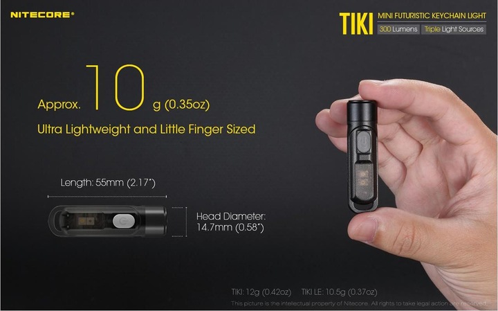 Produktbild Nitecore TIKI LE - 300 Lumen (5.50 cm, 300 lm)