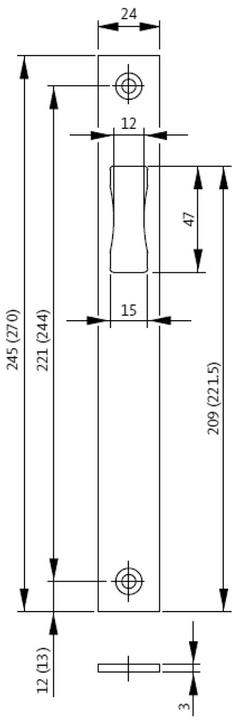 G-U Flat strike plates B-9000 (Striking plate)