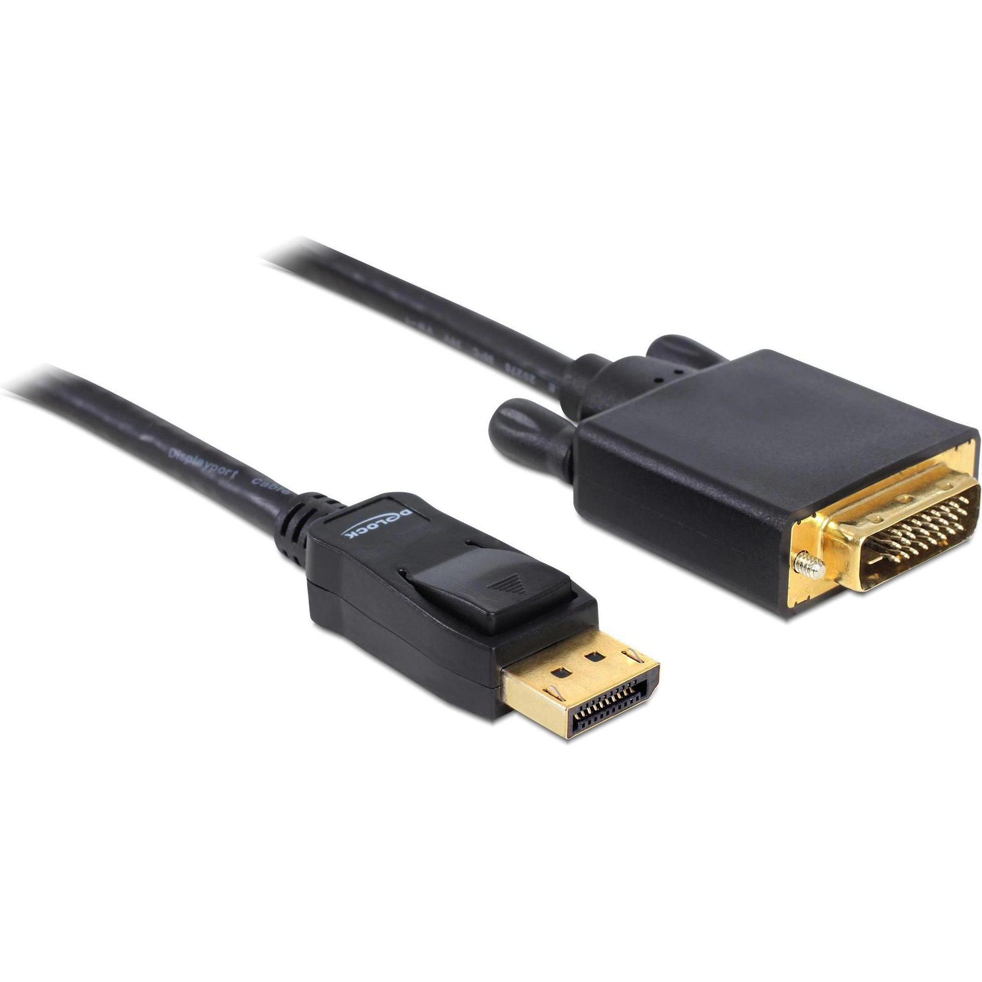 Delock DisplayPort — DVI (1 m, DisplayPort, DVI), Video Kabel
