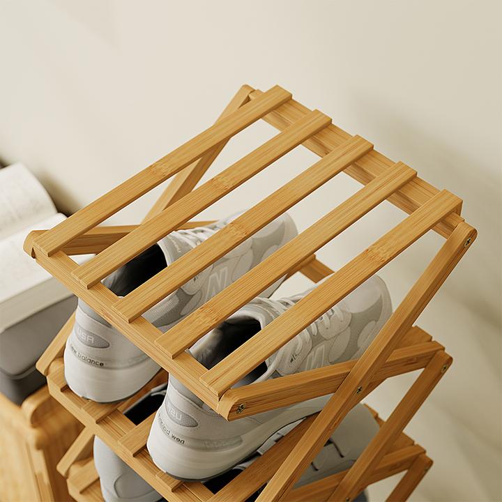 Produktbild Vichy Schuhregal Ziggy, Bambus, 26 x 52 cm mit 4 Fächern