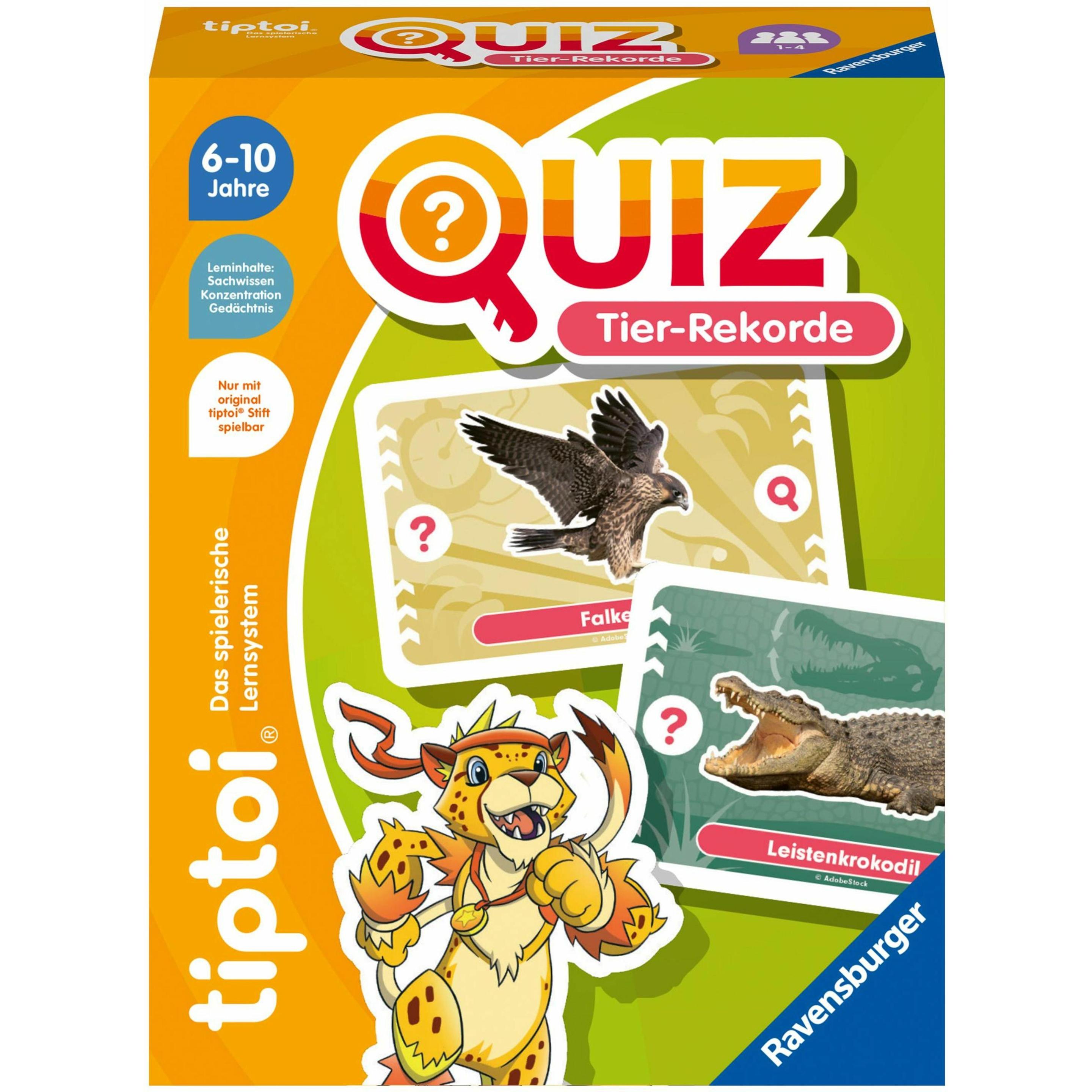 tiptoi Quiz Tier-Rekorde (Deutsch, 1 - 4 Spieler) (00194)