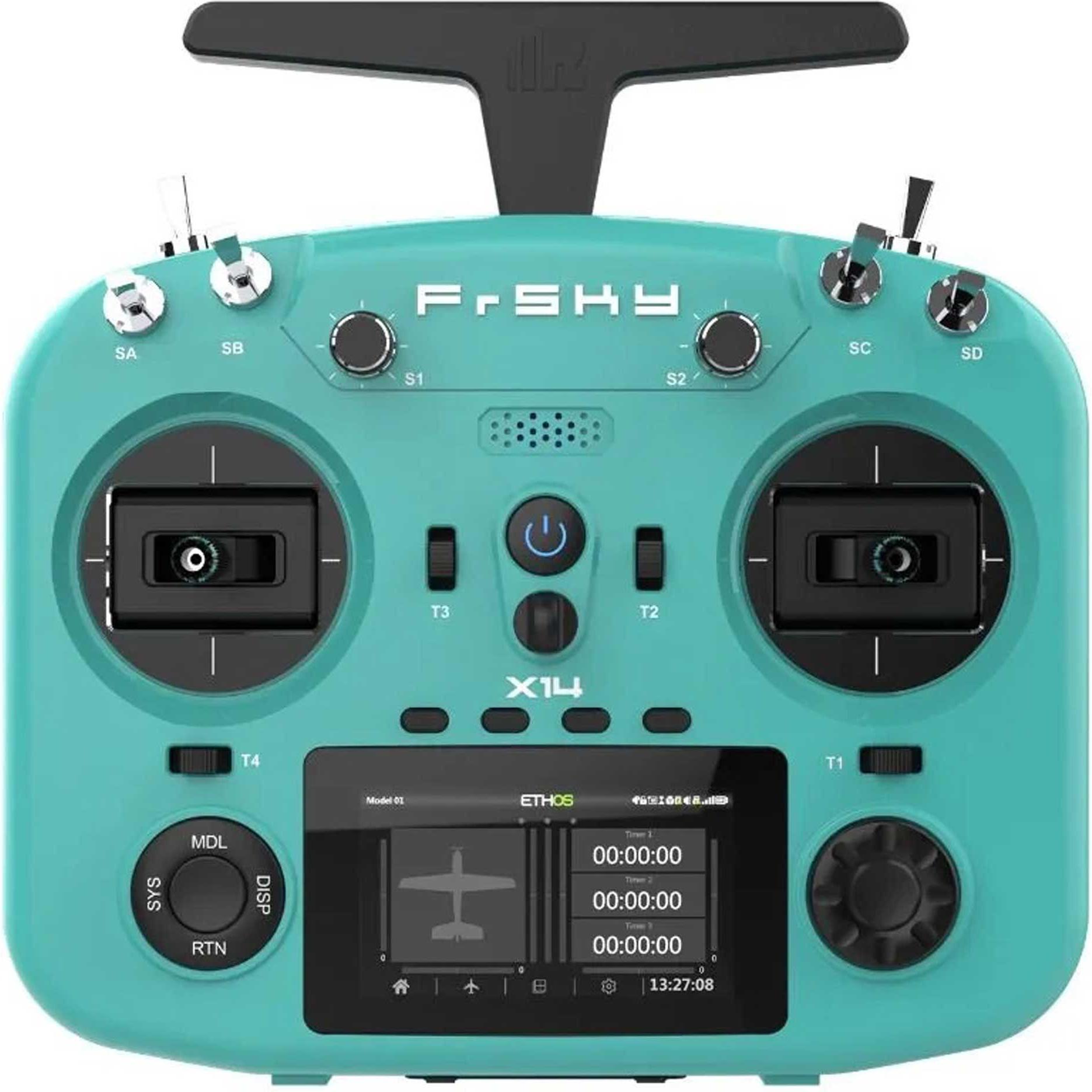 FrSky TWIN X14 Sender 2,4Ghz Verdigris Green ohne Akku, ohne Ständerhalter, ohne EVA-Bag