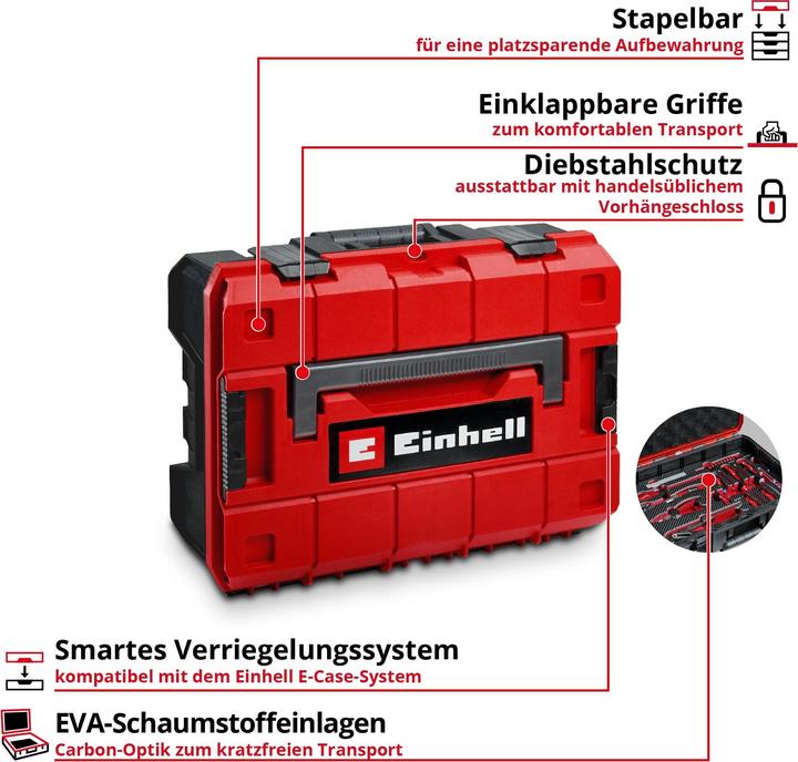 Actual product image Einhell Werkzeugkoffer 78-tlg. E-Case Renovierung (78 pieces)
