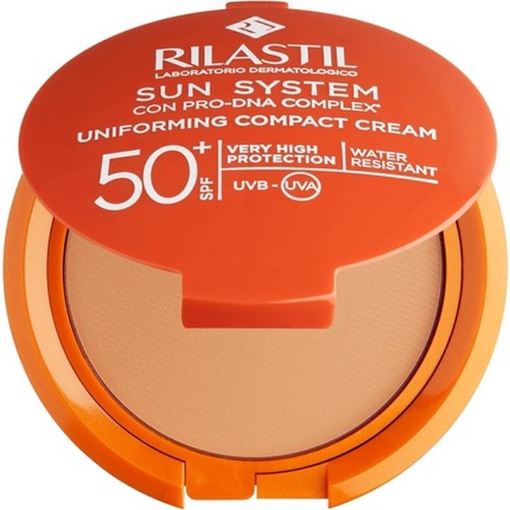 Immagine prodotto Rilastil Sun System Crema Compatta Uniforme Spf50 Colore 02 Dore 10g (Crema solare viso, SPF 50+, 75 g)