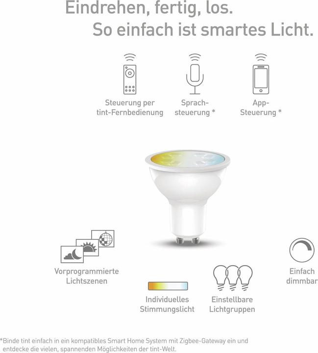 Actual product image Müller Licht GU0 LED Warm to Cold Reflector (GU10, 5.40 W, 350 lm, 1 x, F)