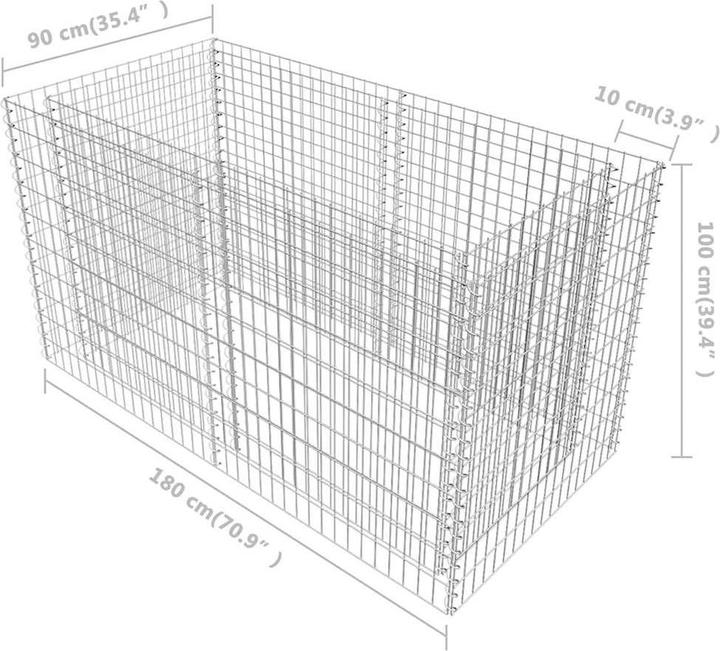 Actual product image vidaXL Garten-Hochbeet