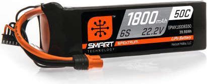 Actual product image Spektrum 1800mAh 6S 22.2V 50C Smart LiPo Battery IC3 (22.20 V, 1800 mAh)