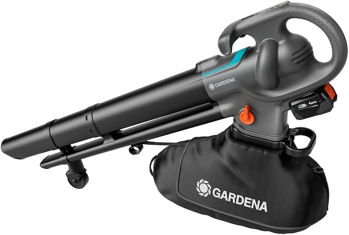 Produktbild Gardena Akku-Laubsauger/Laubbläser PowerJet Collect 18V P4A solo (grau/schwarz, ohne Akku und Ladegerät, POW (Akkubetrieb, Laubbläser)