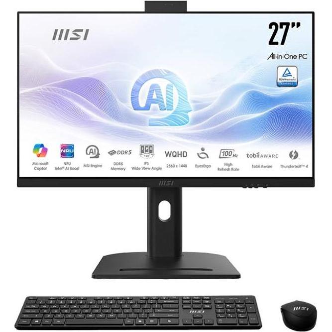 MSI AIO 27 I7 ULTRA 32G 1TB 2K W11P BK I7-155U IPS MODERN BLACK WQHD 2Y, PC