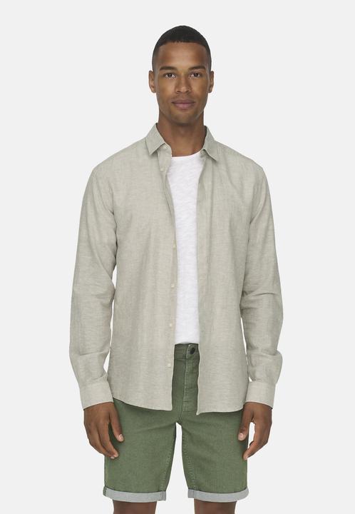 Produktbild Only & Sons Einfarbiges Langarmhemd (XS)