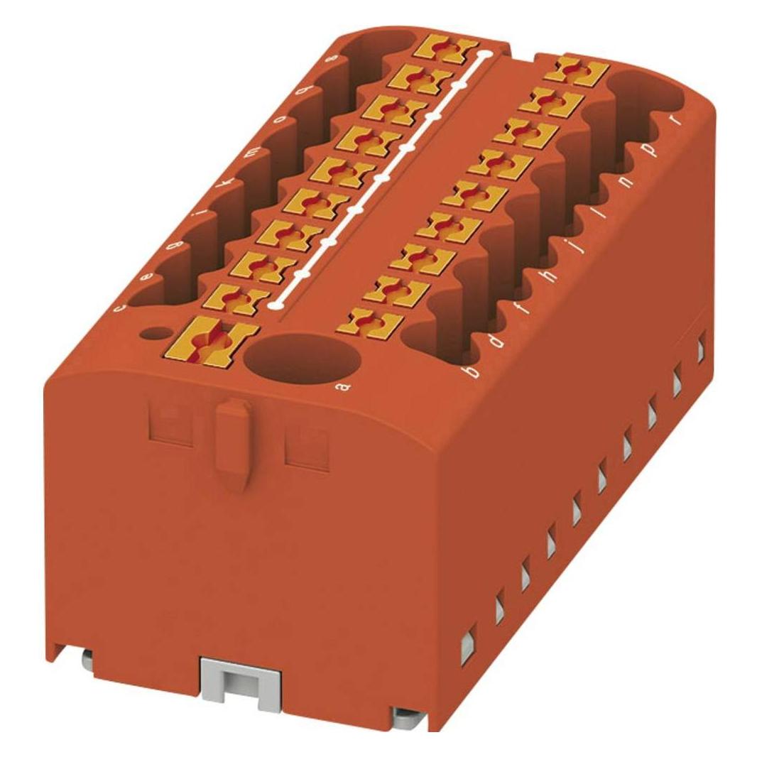 Phoenix PTFIX 6/18X2,5 RD. Breite: 56 mm, Tiefe: 28,2 mm, Höhe: 21,2 mm. Nennspannung: 500 V, Elektronikkabel + Stecker, Rot