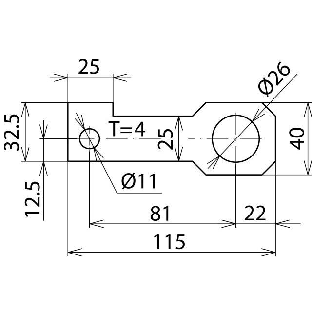 Thumbnail - Dehn Anschlussbügel IF3 gerade 923226, SAT Zubehör