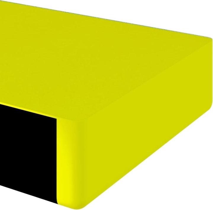 Actual product image vidaXL Kantenschoner Gelb & Schwarz 4x3x100 cm PU,Farbe: Gelb und